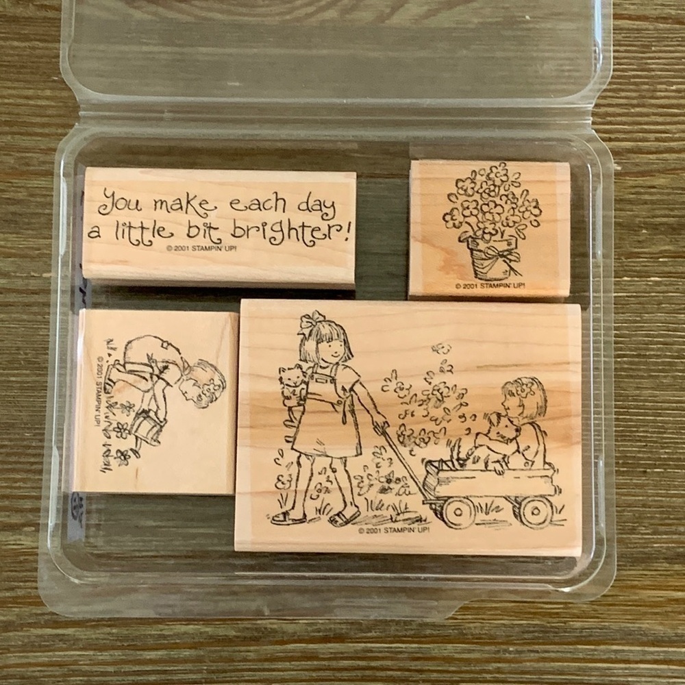 Stampin’ Up! Rubber Stamp Set Friendships Grow Set of 4